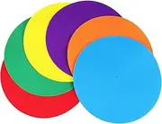 BESPORTBLE 6pcs Spot Markers Agility Dots Non Slip Circular Markers for Sports Training Dance and Fitness Durable Colored Floor Dots for Classroom and Agility Drills