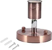 1Pc E27 Ceiling Lamp Bulb Holder, Light Wall Mounted Lamp Bulb Holder Socket, 180°Rotating Lamp Bulb for Living Room Kitchen (Bronze)