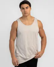 [Lucid] Lucid Men's Essential Tank Top Top in Stone Grey Size Small S Stone Grey