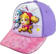 [Nickelodeon] Toddler Girls' Paw Patrol 3D Cotton Baseball Cap Hat Age 2-5 Purple/Pink, Purple / Pink, One Size
