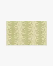 90' x 150' | Machine Washable Runner Rug | Kid & Pet Friendly | Indoor Rug | Tree Fern Matcha Green Rug by Sanderson | Ruggable