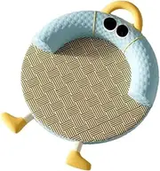 yuksok Pet Cooling Mat Cat Sleeping Bed Soft Round Cute Woven Puppy Nest Rest Mats Dog Bed Mat Pet Cushion for Puppy Cats Kitten Dog, Blue