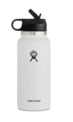 Brand New Hydro Flask Water Bottle Stainless Steel Wide Mouth with Straw