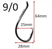 ** FREE SHIPPING ** Bulk 50x ~ 1000x, 9/0 Octopus Beak Suicide Fishing Hooks