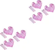 Ipetboom 6 Sets Nail Art Tool Creative Nail Mould Metal Embossing Mould for Heart Shape