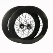 700c Track Road Bike Wheelset Carbon Fiber Fixed Gear Clincher Bicycle Wheels