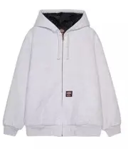 Supreme x Dickies Quilted Lined Zip Up Hooded Sweatshirt Ash Grey Size Large