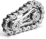Cool Sprockets Fidget Chain Toy, Fidget Spinner Hand Roller for Kids Adults, Met