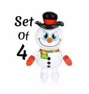 (Set Of 4) 24" Frosty The Snowman Inflatable - Blow Up Toy Party Decoration