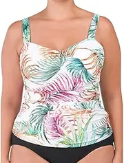 [Profile by Gottex] Women's Plus-Size Sweetheart Tankini Top Swimsuit
