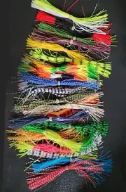 24 bundles/pack Double Color Silicone Skirts Legs Rubber Thread Fly Tying