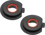 eMagTech 2PCS Car H7 LED Headlight Bulb Base Holder Adapter Socket Retainer Holder Car Headlight Replacement Components Plastic Black 15mm Hole Size