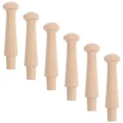 6 Pcs Wooden Coat Hook Hooks Heavy Duty Wall Mounted Coffee Mug Holder