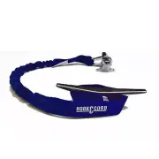 Hook and Cord Bungee Boating Dock Ties (Blue, 30 inch with loop and hook)