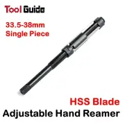 33.5-38mm HSS Blade Adjustable Diameter Hand Reamer, Hole Expander, Reaming Tool