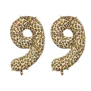 Number Ninety Nine Balloon Leopard Print Number 99 Balloon 32" Large