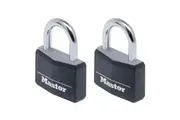 Master Lock Aluminium Padlocks Vinyl Covers (Multi Colour) (40mm - Keyed Alike x 2)