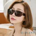 【ALEGANT】輕奢祕魯棕方框全罩式偏光墨鏡/外掛式UV400太陽眼鏡(外掛式/包覆式/寶麗來墨鏡/車用太陽眼鏡)