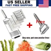 Cut Set BEST Multi-Purpose Vegetable Slicer Cuts Stainless Steel Grater Shredder