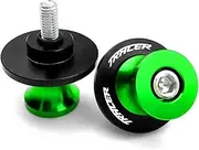 Motorcycle CNC Aluminum Swingarm Spools Sliders Stand Screws for Yamaha Tracer 900 700 GT tracer9/7 Motorcycle Swingarm Sliders Accessories(Green)