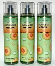 3 Cucumber Melon Fragrance Mist Bath & Body Works 8 fl oz