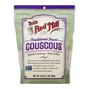 Bob's Red Mill Couscous Pearl Traditional 16 oz (Pack of 4)
