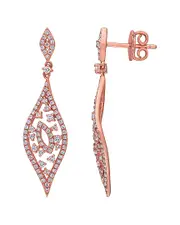 14K Rose Gold 0.88 ct. tw. Diamond Earrings