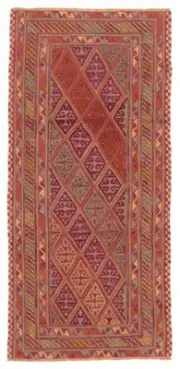 Vintage Hand-Knotted Area Rug 2'8" x 5'9" Traditional Wool Carpet