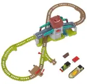 ​ Toy Train Set Talking Bulstrode & Which-Way Bridge Track Playset with Sounds