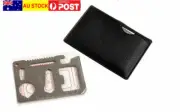 NEW 11 in 1 Wallet Credit Card Size Pocket Survival Multi-Tool knife