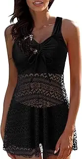 [Generic] 3X Bathing Suits for Women Plus Size with Skirt Bathing Women Beach Bikini Swimsuits Two Vintage Pieces Bra Swim Bandeau Beachwear Push Up Bandage Printed Slim Sport Bathing Suits Two Piece Shorts