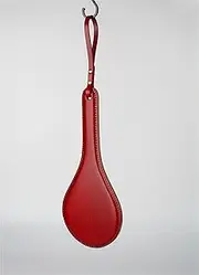 Round Sexual Delicate BDSM Spanking Paddle for Role Play, Leather Sex Paddles for Adult Spanking Accessorie Sex Toys