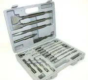 17 pcs Drill Bits & Chisel SDS Plus Rotary Hammer BIt Set Fits Bosch & Hilti H-D