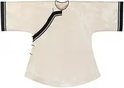 [JIMINISO] Elegant Beige Round Neck Jacquard Long Sleeved Top Chinese Traditional Tang Suit for Women Casual Zen Tea Service