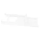 (White)Refrigerator Storage Rack Pull‑Out Drawer Shelf Container Fridge Food