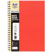 Spirax A4 Hard Cover Notebook Red