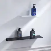 Kitchen Wall Shelf Shower Holder Storage Rack Towel Hooks Bathroom Accessories