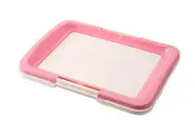 YES4PETS Large Portable Dog Potty Training Tray Pet Puppy Toilet Trays Loo Pad Mat Pink