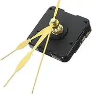 COOLHIYA Clock Parts Kit DIY Wall Clock Mechanism Mute Movement Gold Second Hands Easy to Install