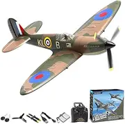 VOLANTEXRC RC Plane 4-CH Remote Control Plane Ready to Fly Spitfire V2 RC Airplane for Beginners with Xpilot Stabilization System, One Key Aerobatic