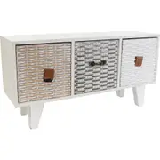 LVD MDF Esma 4-Drawer 33cm Jewellery Box Organiser Storage w/ Legs Rectangle