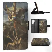 FLIP CASE FOR SAMSUNG GALAXY|RAPHAEL - ST. MICHAEL VANQUISHING SATAN ART