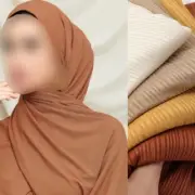 Striped Cotton Jersey Hijabs Women Plain Shawl Scarves Muslim Women Headscarves