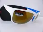 Bolle SLATE Sunglasses Matte White / Blue - HD POLARISED Brown Gold Cat 3 Lenses
