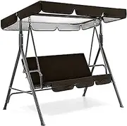 Garden Swing Canopy Replacement, Set,Outdoor Replacement Gazebos Cover,Pergolas Chair Tent Awning Glider Porch Swings Canopies Sunproof for 2/3-Seater C