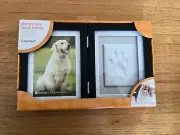 Pawprints Desk Frame Cat Dog 4x6 Double New By Pearhead Memorial