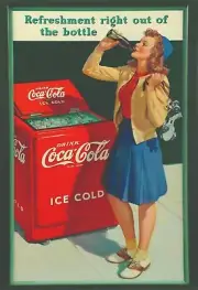 Coca Cola, Pepsi, Sprite Vintage Photos & Ads Free Rigid Top Loader 1128