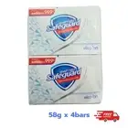 Bar Soap Safeguard Antibacterial Pure White Anti-Bac 58g x 4pcs