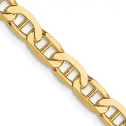 22 Inch 10K 3.75mm Concave Anchor Chain
