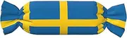 GaxfjRu Swedish flag print Men's Crewneck Sweater Soft Casual Sweaters for Men Classic Loose Fit Pullover Sweaters